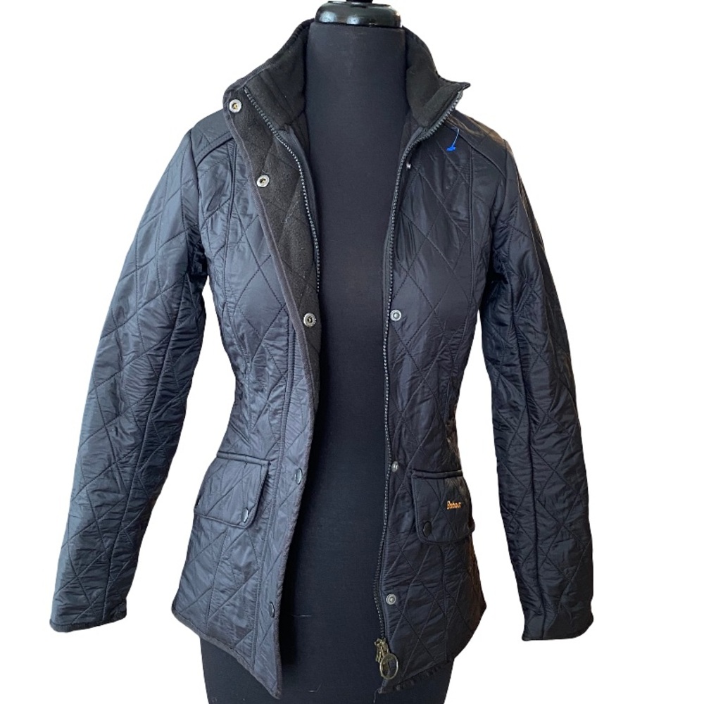 Barbour Black Quilted Utility Jacket